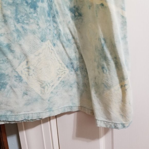 Passports Of Pier 1 Imports dress Small ombre batik abstract print VINTAGE - Picture 6 of 12